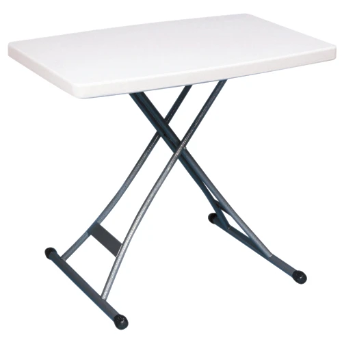 GSC Technologies Adjustable Table - Polyethylene - White - 20-in D X 27 1/2-in H X 30-in W 3 GSC Technologies Adjustable Table - Polyethylene - White - 20-in D X 27 1/2-in H X 30-in W