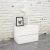 Nexera 2-Drawer White Nightstand