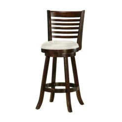 CorLiving Woodgrove Cream Leatherette Seat Swivel Bar Stool (Set Of 2) -Rona shop 330002816 AlternateImage1 l
