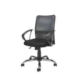 CorLiving 20.00-In X 19.00-In Contoured Dark Grey Mesh Back Office Chair