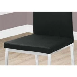 Monarch Specialties Monarch Black Faux Leather Dining Chair (Set Of 2) 9 Monarch Specialties Monarch Black Faux Leather Dining Chair (Set Of 2) -Rona shop 330004282 AlternateImage2 l