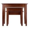 Winsome Wood Bradley 26.77-in X 18.7-in X 21.85-in Walnut Wood Table