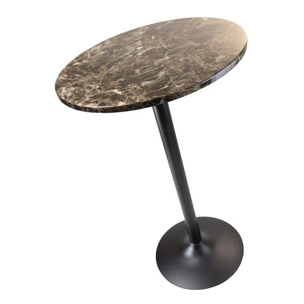 Winsome Wood 23.62-in X 39.76-in Faux Marble Black Cora Round Pub Table 4 Winsome Wood 23.62-in X 39.76-in Faux Marble Black Cora Round Pub Table - Image 2