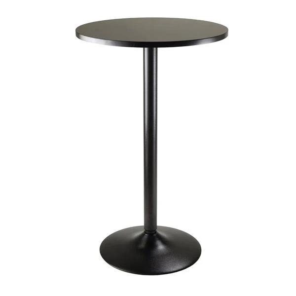 Winsome Wood Obsidian 23.62-in X 39.76-in Composite Black Pub Table 4 Winsome Wood Obsidian 23.62-in X 39.76-in Composite Black Pub Table - Image 2
