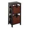 Winsome Wood Leo 29.21-in X 13.39-in X 11.22-in Espresso 2-Basket Storage Shelf -Rona shop 330010588 MainImage 001 l