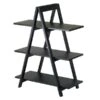 Winsome Wood Aaron 38.30-in X 30.10-in X 15.20-in Black 3-Tier A-Frame Shelf 1 Winsome Wood Aaron 38.30-in X 30.10-in X 15.20-in Black 3-Tier A-Frame Shelf -Rona shop 330010622 MainImage 001 l