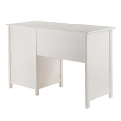 Winsome Wood Delta 47.24-in X 30.71-in White Wood Office Writing Desk