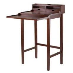 Winsome Wood Brighton 26-in X 46-in Walnut 2 Drawer High Desk -Rona shop 330010646 AlternateImage1 l
