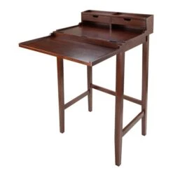 Winsome Wood Brighton 26-in X 46-in Walnut 2 Drawer High Desk -Rona shop 330010646 AlternateImage2 l