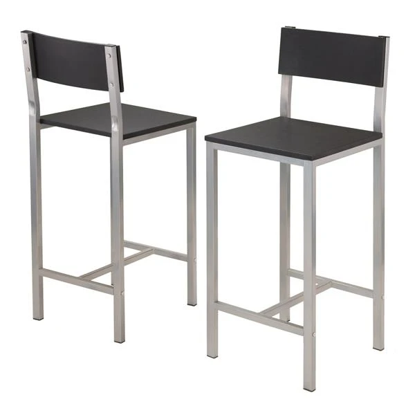Winsome Wood Hanley Black 3 Piece Metal Dining Set 5 Winsome Wood Hanley Black 3 Piece Metal Dining Set - Image 3