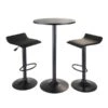 Winsome Wood Obsidian Black 3 Piece Faux Leather Dining Set -Rona shop 330010733 MainImage 001 l