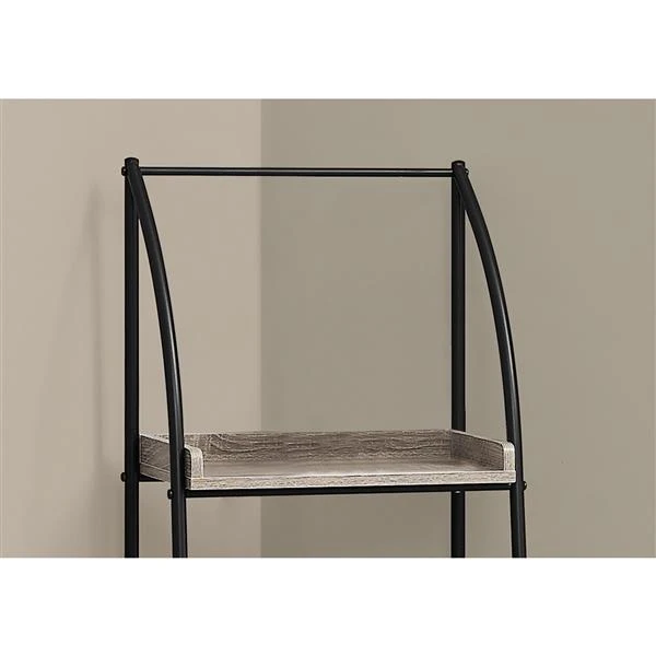 Monarch Specialties Monarch 16-in X 48-in X 12-in Metal - Brown Bookcase 5 Monarch Specialties Monarch 16-in X 48-in X 12-in Metal - Brown Bookcase - Image 3