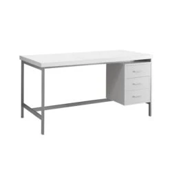 Monarch Specialties Monarch 60-in X 31-in White Office Desk 8 Monarch Specialties Monarch 60-in X 31-in White Office Desk -Rona shop 330016973 MainImage 001 l