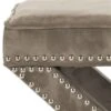 Safavieh Mercer Palmer 19.00-in X 21.50-in Mushroom Velvet Fabric Ottoman -Rona shop 330022209 AlternateImage2 l