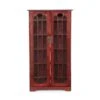 Southern Enterprises Dark Cherry Red Composite 6-Shelf Bookcase