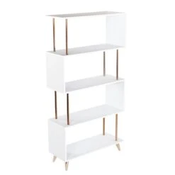Southern Enterprises Bakri White And Champagne Composite 4-Tier Shelf 11 Southern Enterprises Bakri White And Champagne Composite 4-Tier Shelf -Rona shop 330949743 MainImage 001 l
