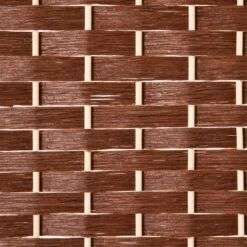 HomCom 4-Panel Foldable Brown Resin Wicker Indoor Privacy Screen