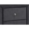 Monarch Specialties Velvet Dark Grey Nightstand