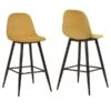Homycasa Charlton Yellow Counter Height (22-in To 26-in) Upholstered Bar Stool - 2-Pack 2 Homycasa Charlton Yellow Counter Height (22-in To 26-in) Upholstered Bar Stool - 2-Pack -Rona shop 330957773 MainImage 001 l