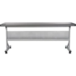 National Public Seating Flip-N-Store 24-in X 72-in Indoor Rectangular Plastic Grey Folding Table 11 National Public Seating Flip-N-Store 24-in X 72-in Indoor Rectangular Plastic Grey Folding Table -Rona shop 330961191 AlternateImage3 l