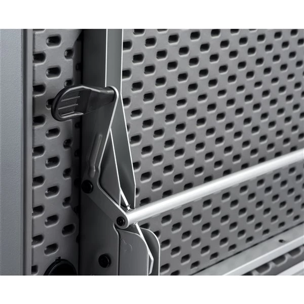 National Public Seating Flip-N-Store 24-in X 72-in Indoor Rectangular Plastic Grey Folding Table 5 National Public Seating Flip-N-Store 24-in X 72-in Indoor Rectangular Plastic Grey Folding Table - Image 3