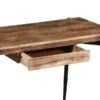WHI 21.5-in Brown Rustic Industrial Wood Desk