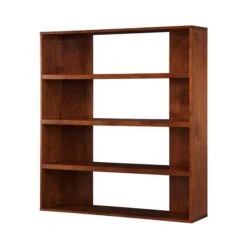 Southern Enterprises Orvana Dark Tobacco Composite 5-Shelf Standard Bookcase
