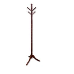 ORE International 6-Hook Brown Coat Stand