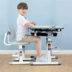 Costway 21.5-in Grey Modern/Contemporary Student Desk