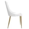 !nspire White Contemporary Faux Leather Upholstered Side Chairs With Metal Frame - Set Of 2 -Rona shop 330996148 AlternateImage4 l