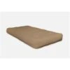AJD Home 8-in Khaki Double Foam Twin Futon (75-in X 39-in) In Tan -Rona shop 331002890 MainImage 001 l