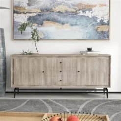 Gild Design House Camilo 3-Door Grey/Brown Mango Wood Sideboard - 69-in 9 Gild Design House Camilo 3-Door Grey/Brown Mango Wood Sideboard - 69-in -Rona shop 331002905 AlternateImage2 l