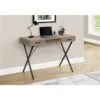 Monarch Specialties 42-in Dark Taupe Faux Wood Modern/Contemporary Computer Desk