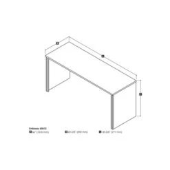 Bestar Embassy 66-in Narrow Desk Shell - Dark Chocolate -Rona shop 331025149 AlternateImage1 l