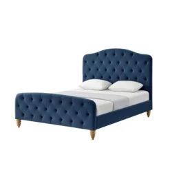 Inspired Home Violeta Navy King Bed Frame Bed