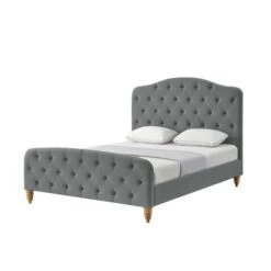 Inspired Home Violeta Grey Twin Bed Frame Bed