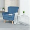Costway Modern Blue Nylon Accent Chair