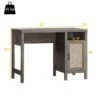 Costway 19-in Dark Oak Modern/Contemporary Writing Desk