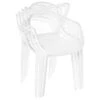 Fabulaxe White Contemporary Dining Arm Chair With Plastic Frame - Set Of 4 2 Fabulaxe White Contemporary Dining Arm Chair With Plastic Frame - Set Of 4 -Rona shop 331030374 AlternateImage3 l