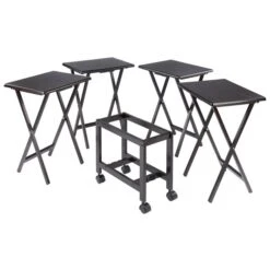 Winsome Wood Allen 5-Piece Snack Table Set - Coffee 11 Winsome Wood Allen 5-Piece Snack Table Set - Coffee -Rona shop 331037505 AlternateImage1 l