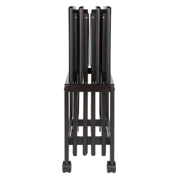 Winsome Wood Allen 5-Piece Snack Table Set - Coffee 3 Winsome Wood Allen 5-Piece Snack Table Set - Coffee