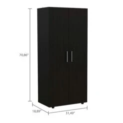 FM Furniture Texas Black Armoire
