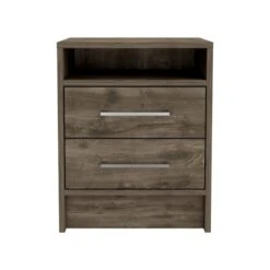 FM Furniture Philadelphia Dark Brown Nightstand