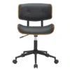 WHI Contemporary Adjustable Height Swivel Task Chair In Black