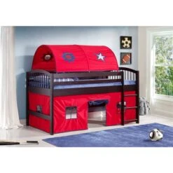 Alaterre Addison Espresso, Red And Blue Toddler Bed With Tent 8 Alaterre Addison Espresso, Red And Blue Toddler Bed With Tent -Rona shop 331061988 AlternateImage3 l