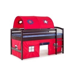 Alaterre Addison Espresso, Red And Blue Toddler Bed With Tent 9 Alaterre Addison Espresso, Red And Blue Toddler Bed With Tent -Rona shop 331061988 MainImage 001 l