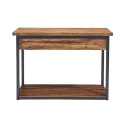 Alaterre Claremont Dark Brown/colonial Brown Rustic Console Table