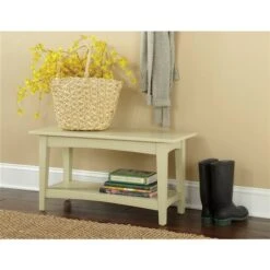 Alaterre Shaker Cottage Rustic Sand Accent Bench -Rona shop 331062205 AlternateImage1 l