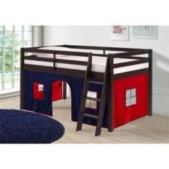 Alaterre Roxy Espresso, Blue And Red Toddler Bed With Tent -Rona shop 331062229 AlternateImage3 l
