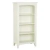 Alaterre Shaker Cottage Ivory Wood 4-Shelf Bookcase